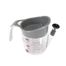 2-cup fat separator strainer for separating fat from liquids, perfect for cooking soups and sauces.