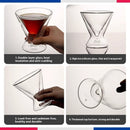 Double Glass Coffee Whisky Special Beverage Cup