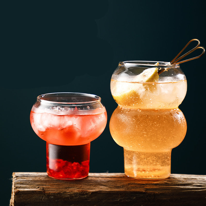 Net Red Glass Ice Latte Coffee Milk Beverage Juice Dessert Shop  Cup